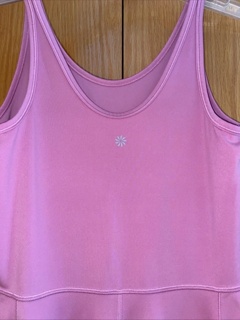 Athleta Girl Stash Your Treasures Jumpsuit Sz XL 14 Pink Wide Leg Athleisure